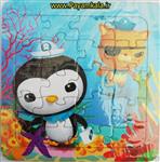 پازل سه تایی پنگوئن(PENGUIN)+ رنگ آمیزی