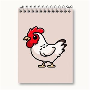 دفتر یادداشت حیوانات بامزه خروس کد 28193