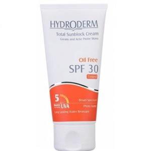 کرم ضد آفتاب رنگی مدل Ultra Dark Beige سری فاقد چربی SPF30 هیدرودرم  Hydroderm Total Sunblock Cream SPF30