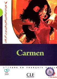 کتاب داستان ساده فرانسوی همراه با دیکشنری کامل Carmen A2