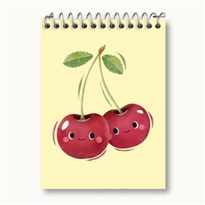 دفتر یادداشت خندالو طرح گیلاس