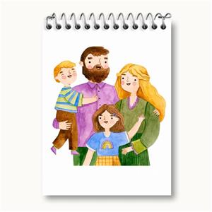دفتر یادداشت خانواده شاد کد 29054