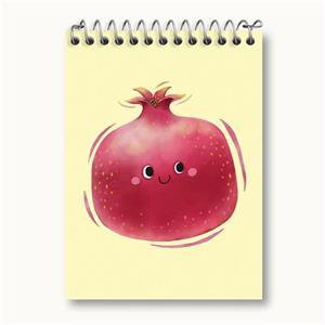 دفتر یادداشت خندالو طرح انار