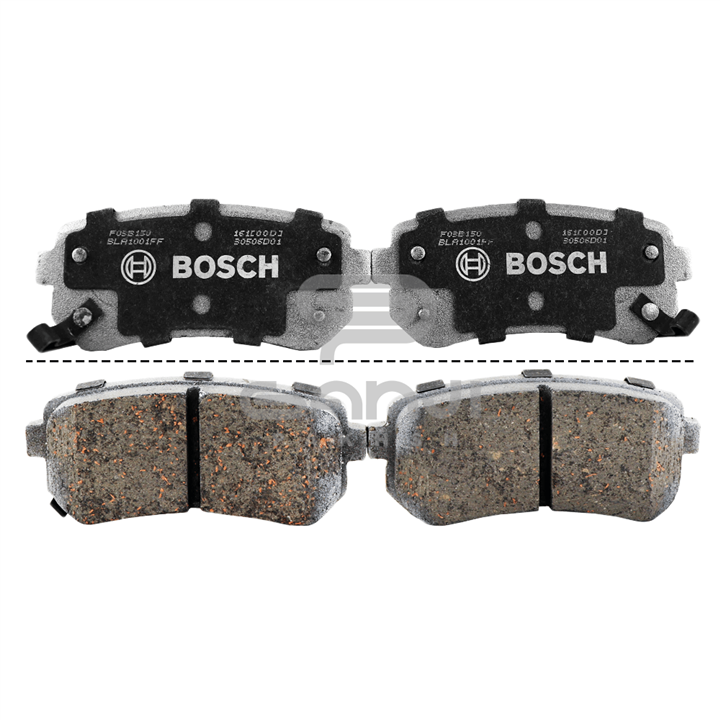لنت ترمز عقب دیسکی بوش مخصوص خودرو هیوندای ورنا مدل 2005 تا 2010 Bosch Brake Pads