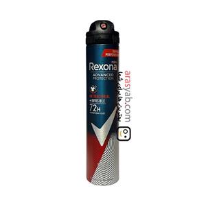 اسپری ضد تعریق مردانه رکسونا rexona مدل antibacterial invisible حجم 200 میل 