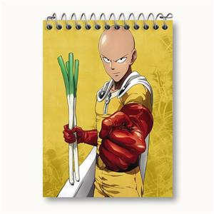 دفتر یادداشت سایتاما انیمه مرد تک مشتی One Punch Man