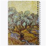 دفتر نقاشی درختان زیتون اثر ونسان ونگوگ