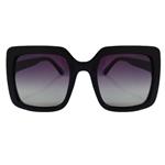 عینک آفتابی زنانه مدل مربعی کائوچو شاین دار کد 0137 UV400 و پلاریزه