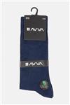 جورابهای سوکت بامبو مسطح آبی مردانه E008501 آوا Avva