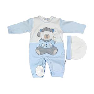 سرهمی پنبه مدل خرس و بچه نی نی بست نوزادی پسرانه کد 158