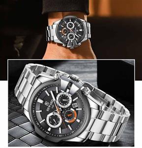 ساعت مردانه فلزی مارک ریوارد ضدآب در حد شستشو سه موتوره فعال تقویم دار جنس بند استیل با کیفیت کد 1918605