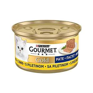 کنسرو گربه گورمت گلد باطعم مرغ PURINA GOURMET Gold Pate chicken 85G