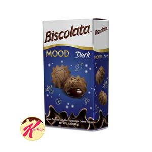 بیسکوییت مغزدار شکلات تلخ بیسکولاتا پاکتی (۴۰ گرم) biscolata 