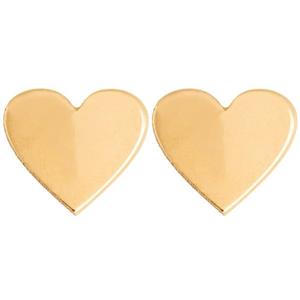 گوشواره طلا 18 عیار زنانه لیردا مدل قلب کد 3487 