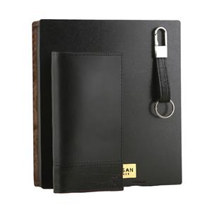 ست هدیه مردانه چرم یلسان مدل پارلا کد KIYA-PRM-072-msk