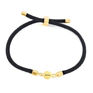 دستبند طلا 18 عیار زنانه لیردا مدل اسم ادرینا 