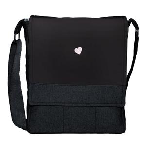 کیف دوشی زنانه چی چاپ مدل قلب ساده کد 65277