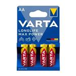 باتری قلمی آلکالاین وارتا Varta Longlife Max Power (4عددی) 