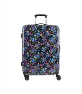 چمدان سخت متوسط Tizas رنگ آبی دیپلمات