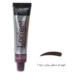 رنگ ابرو لورینت سری دریاقی رنگ قهوه ای دریاقی روشن شماره 6
