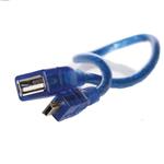 کابل Mini to USB  OTG ذوزنقه و ذوربین 30 سانتی