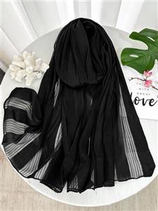 شال مشکی میله ای