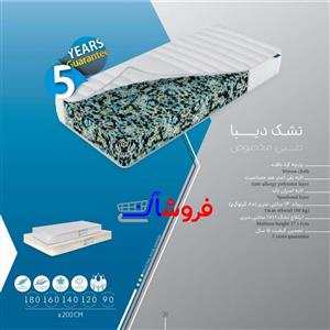 تشک یکنفره 120*200 رویال خواب آسایش مدل دیبا