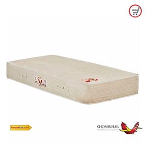 تشک یک نفره  خوشخواب سفید / کرم مدل باراباس - سایز 90*200