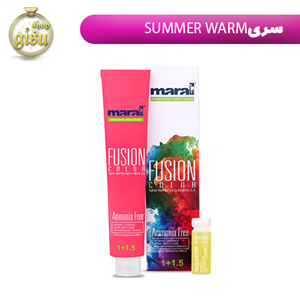 رنگ مو بدون آمونیاک فیوژن کالر مارال (Maral) سری Summer Warm حجم 100میل