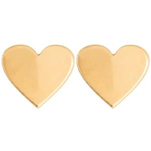 گوشواره طلا 18 عیار دخترانه مدل قلب 555