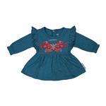 پیراهن  نوزادی آدمک مدل پروانه کد 127200 رنگ آبی