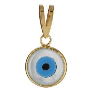 آویز گردنبند طلا 18 عیار زنانه مایا ماهک مدل MM1837 طرح چشم نظر Maya Maahak MM1837 Gold Pendant Plaque For Women