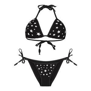 ست شورت و سوتین زنانه ریاش مدل شب تاب طرح ستاره