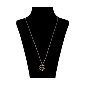 گردنبند طلا 18 عیار زنانه مایا ماهک مدل MM0957 طرح قلب Maya Maahak MM0957 Gold Necklace For Women
