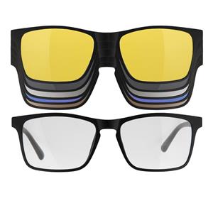 فریم عینک طبی دونیک مدل tr2268-c2 به همراه کاور آفتابی مجموعه 6 عددی Donic tr2268-c2 Optical Frame With sunglasses Cover