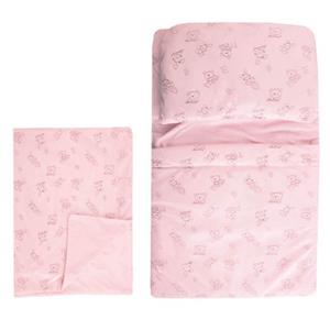 ست سه تکه خواب ب ب توف طرح خرگوش و خرس رنگ صورتی Bebitof