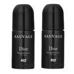 رول ضد تعریق مردانه نایس پاپت مدل sauvage dior حجم 60 میلی لیتر مجموعه دو عددی