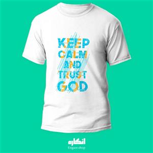 تیشرت طرح Keep Calm And Trust God کد ENTG120 