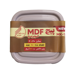 پیچ ام دی اف میخ مفتول کویر یزد مدل MK-1005 بسته 60 عددی