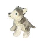 عروسک طرح سگ هاسکی مدل Sitting Husky Dog کد SZ10/1028 ارتفاع 25 سانتی‌متر 