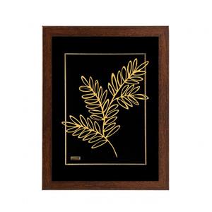 تابلو طلا کوب مارک گلد طرح برگ هاوایی کد TF118