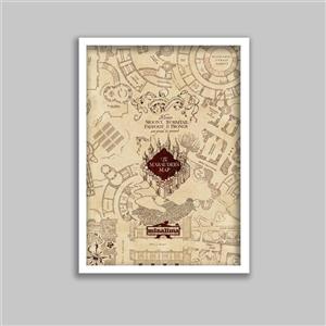 تابلو مدل هری پاتر طرح نقشه هاگوارتز Harry Potter کد LA-G10596