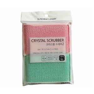 اسکاچ تفلون شور سانگبو کلمی مدل CRYSTAL SCRUBBER بسته 2 عددی