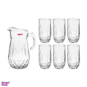 سرویس پارچ و لیوان 7 پارچه نوری تازه مدل موزر