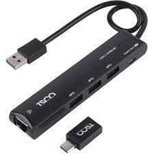 هاب TSCO THU-1165 LAN / USB3.1 to USB3.0 4Port