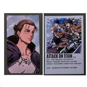 کارت پستال مدل attack on titan بسته 2 عددی