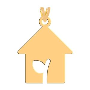 آویز گردنبند طلا 18 عیار زنانه فرشته مدل خانه امید WNL-000256 -