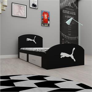 تخت خواب یک نفره اعیان مدل FH460 طرح اسپرت سایز 90x200 سانتی متر کن مدل 401154