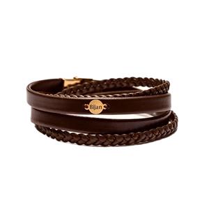 دستبند طلا 18 عیار مردانه لیردا مدل بیژن -