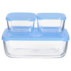 ظرف غذا پاشاباغچه مدل Snowbox کد 96881 بسته سه عددی